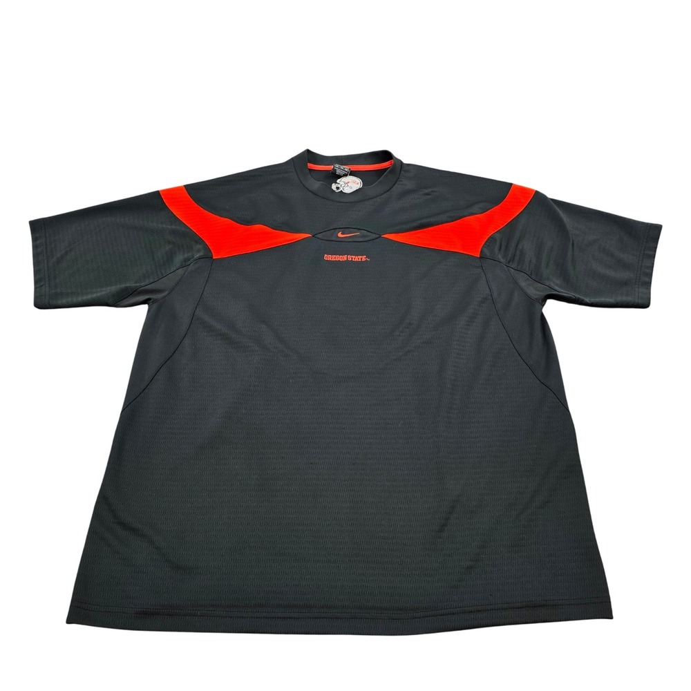 Nike Oregon State Beavers Football Jersey Shirt Men XL Center Swoosh Y2K Dri-FIT